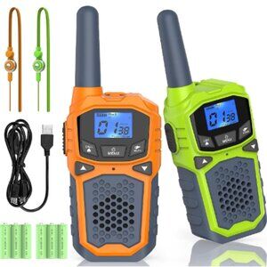 Long Range - License Free - 22 Channels - USB Rechargeable Walkie Talkies